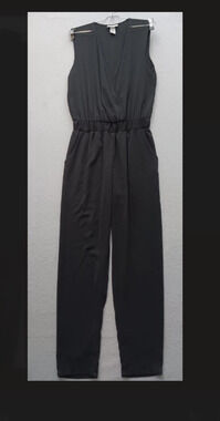 Joe B Black Jumpsuit - Sleek Design, Plunge Front (Size XS) 🖤✨